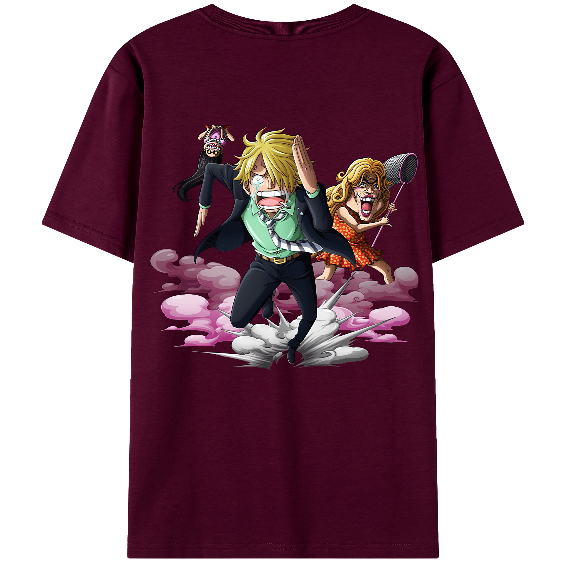 （画像用） ワンピース サンジ ONE PIECE Sanji レディース半袖Tシャツ(バックプリント)